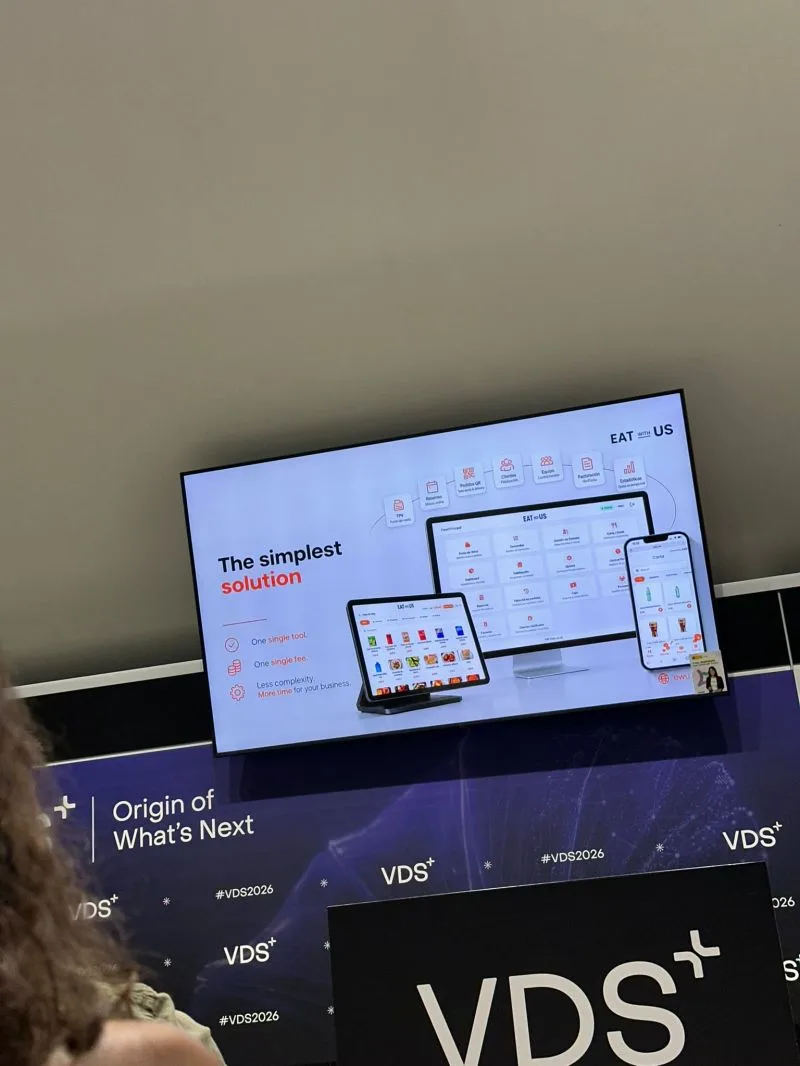Diapositiva de Eat with Us en el VDS 2026: The simplest solution